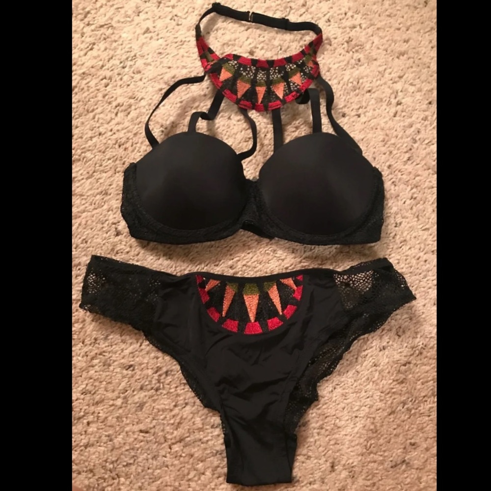 High Neck Mesh Rave Set swimsuit bikini